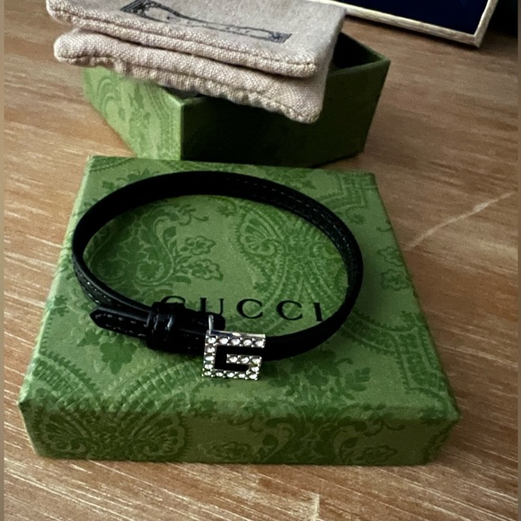Gucci Leather Bracelet Sz M - Picture 4 of 9